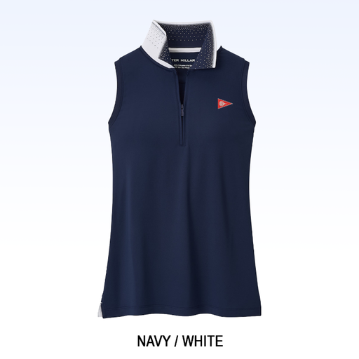 PETER MILLAR CHRISSIE SLEEVELESS ZIP POLO