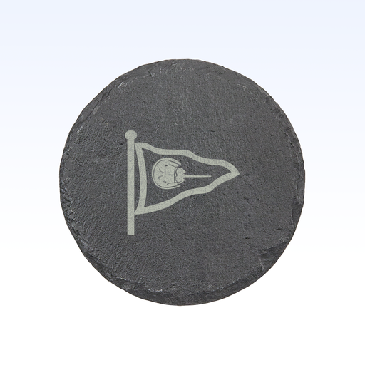 SET OF 4 SLATE COASTERS - 4"