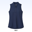 PETER MILLAR SLEEVELESS ZIP POLO
